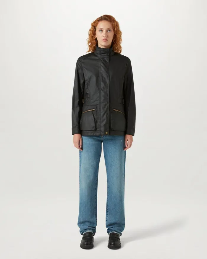 Waxed Jackets Women Belstaff Madeline Jacket Black Waxed Jackets Women Belstaff Madeline Jacket Black