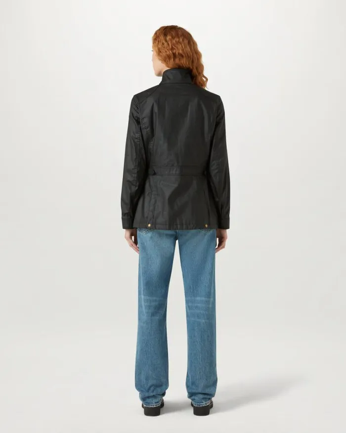 Waxed Jackets Women Belstaff Madeline Jacket Black Waxed Jackets Women Belstaff Madeline Jacket Black