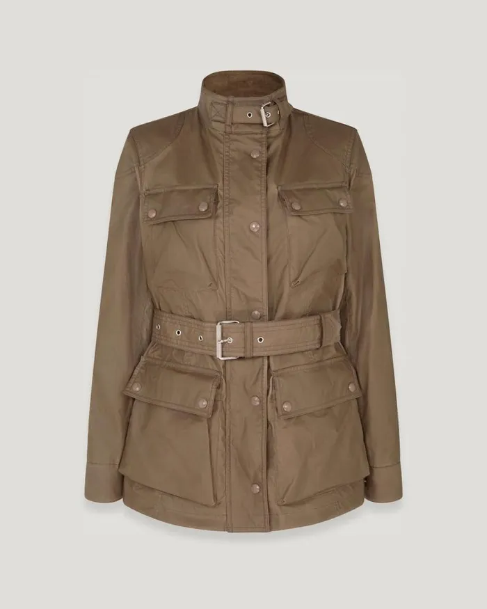 Waxed Jackets Women Belstaff Trialmaster Jacket Dark Pumice