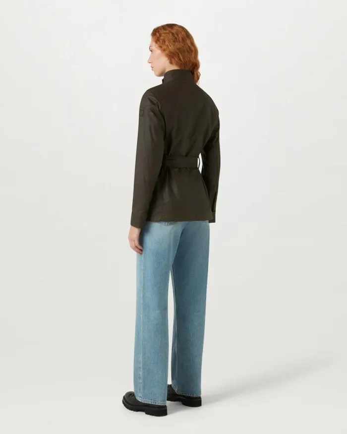Waxed Jackets Women Belstaff Trialmaster Jacket Faded Olive Waxed Jackets Women Belstaff Trialmaster Jacket Faded Olive