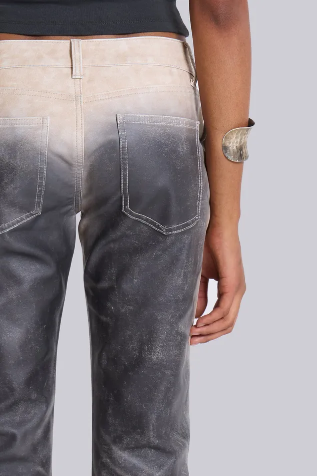 Women Airbrush Faux Leather Trousers Jaded London Tops Jaded London