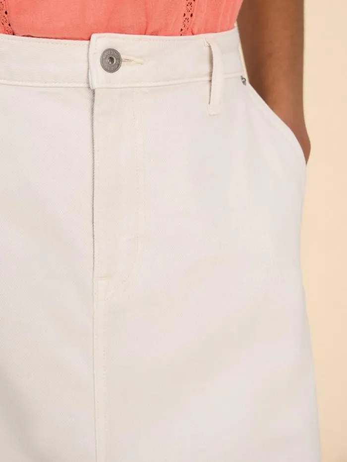 Women Allie Denim Midi Skirt Light Natural White Stuff Skirts Women Allie Denim Midi Skirt Light Natural White Stuff Skirts