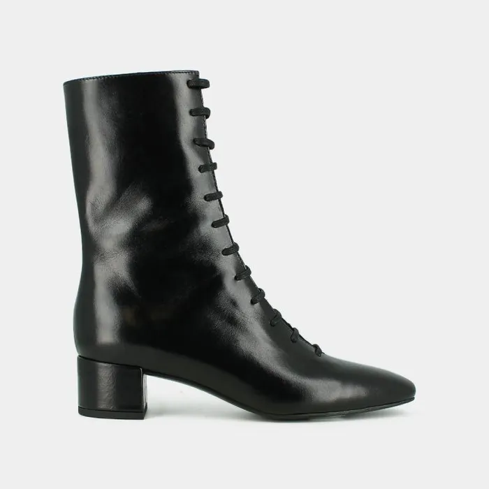 Women Ankle Boots With Laces Black JONAK Ankle Boots Lowboots