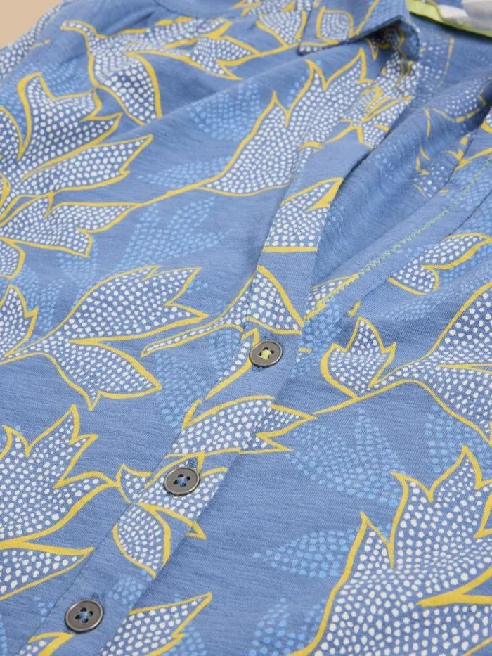 Women ANNIE PRINTED COTTON SHIRT Blue Multi White Stuff Shirts and Blouses Women ANNIE PRINTED COTTON SHIRT Blue Multi White Stuff Shirts and Blouses
