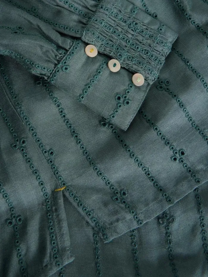 Women Aster Broderie Shirt Dusty Green White Stuff Shirts and Blouses Women Aster Broderie Shirt Dusty Green White Stuff Shirts and Blouses