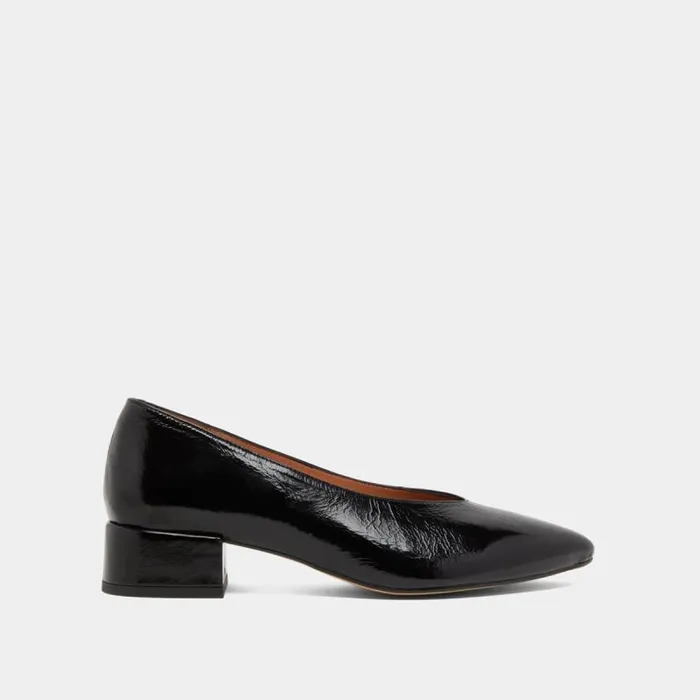 Women Ballerinas With Heels And Pointed Toes Black JONAK Ballet Flats