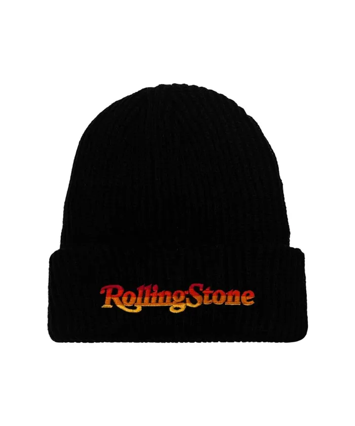 Women Beanies Aviator Nation ROLLING STONE BEANIE 8211 BLACK
