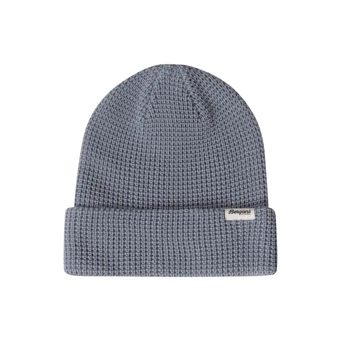Women Bergans Of Norway Beanies And Caps Waffle Knit Beanie Husky Blue