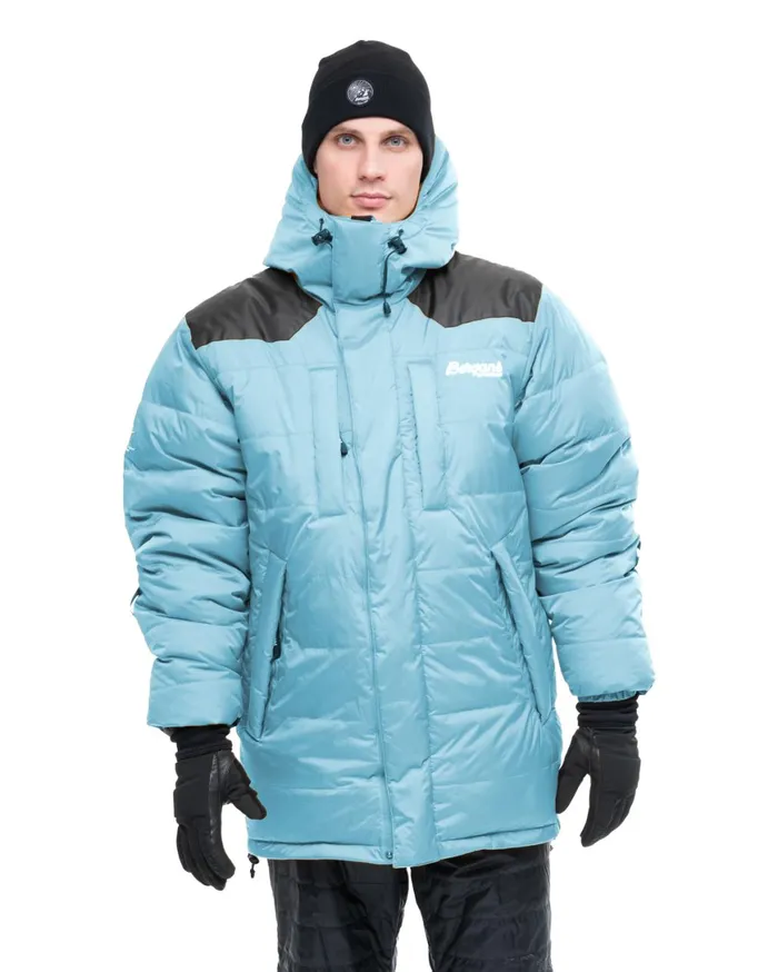Women Bergans Of Norway Down Jackets Expedition Down Unisex Parka Arctic Ocean Blue Black