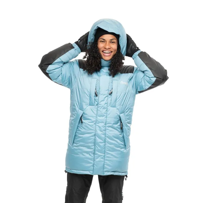 Women Bergans Of Norway Down Jackets Expedition Down Unisex Parka Arctic Ocean Blue Black