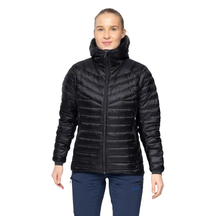Women Bergans Of Norway Down Jackets Rabot Light Down Jacket Hood Black