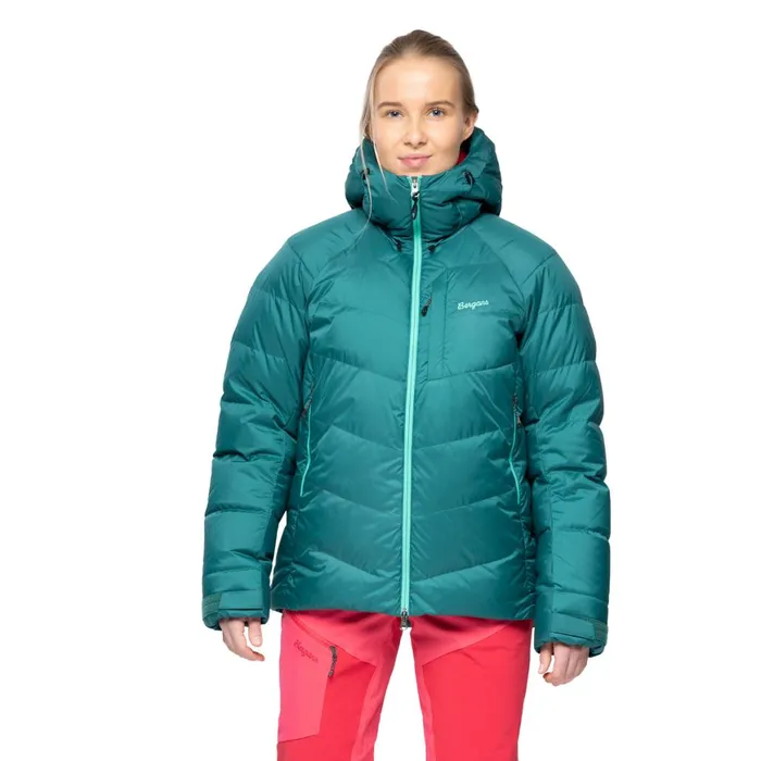 Women Bergans Of Norway Down Jackets Tind Mountain Down Jacket Malachite Green