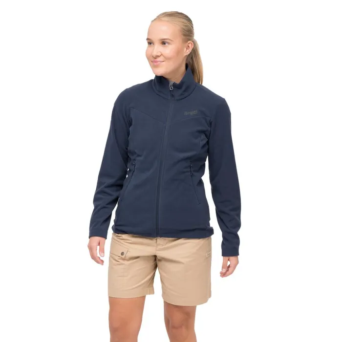 Women Bergans Of Norway Fleece Finnsnes Fleece W Jacket Navy Blue