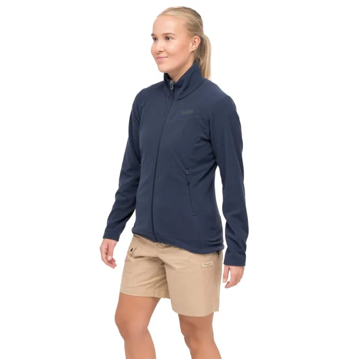 Women Bergans Of Norway Fleece Finnsnes Fleece W Jacket Navy Blue