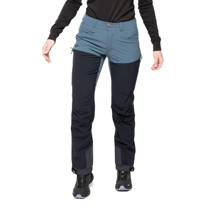 Women Bergans Of Norway Hiking Pants Bekkely Hybrid W Pants Orion Blue Black