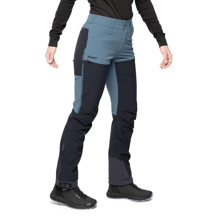 Women Bergans Of Norway Hiking Pants Bekkely Hybrid W Pants Orion Blue Black