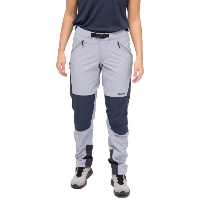 Women Bergans Of Norway Hiking Pants Vaagaa Softshell Pants Husky Blue Navy Blue