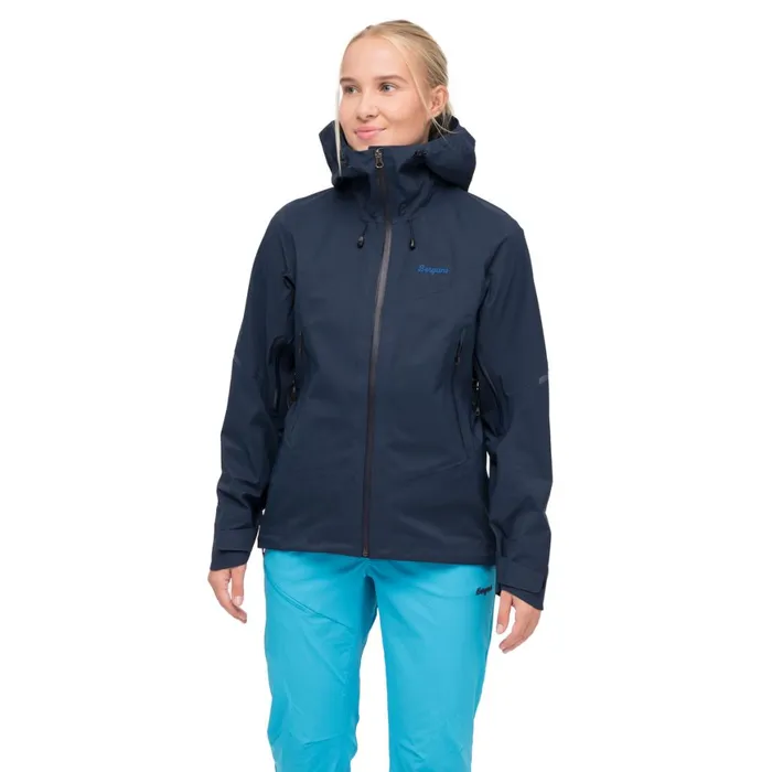 Women Bergans Of Norway Shell Jackets Rabot Allround 3l Shell Jacket Navy Blue