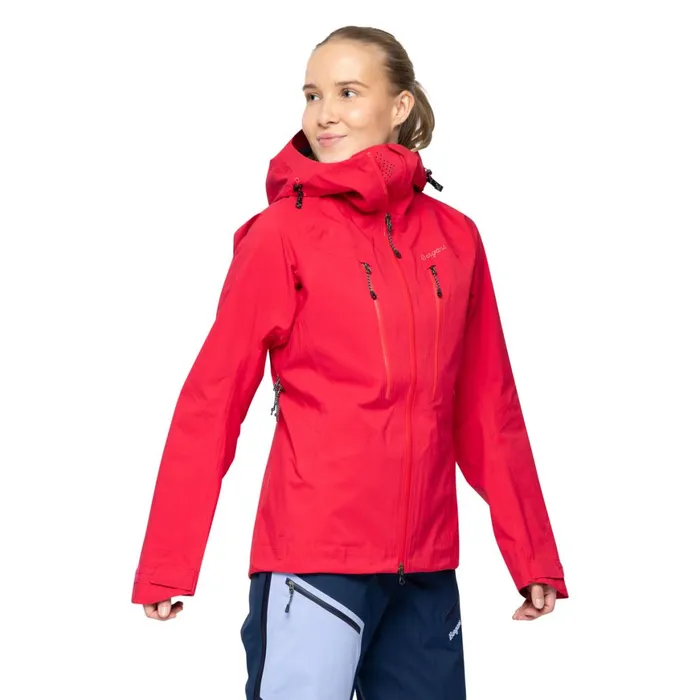 Women Bergans Of Norway Shell Jackets Tind 3l Shell Jacket Alpine Rose