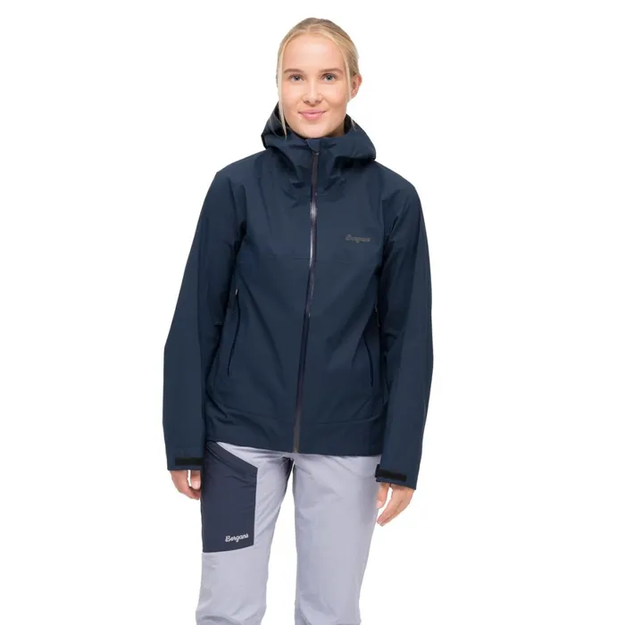 Women Bergans Of Norway Shell Jackets Vaagaa Allround 3l Shell Jacket Navy Blue