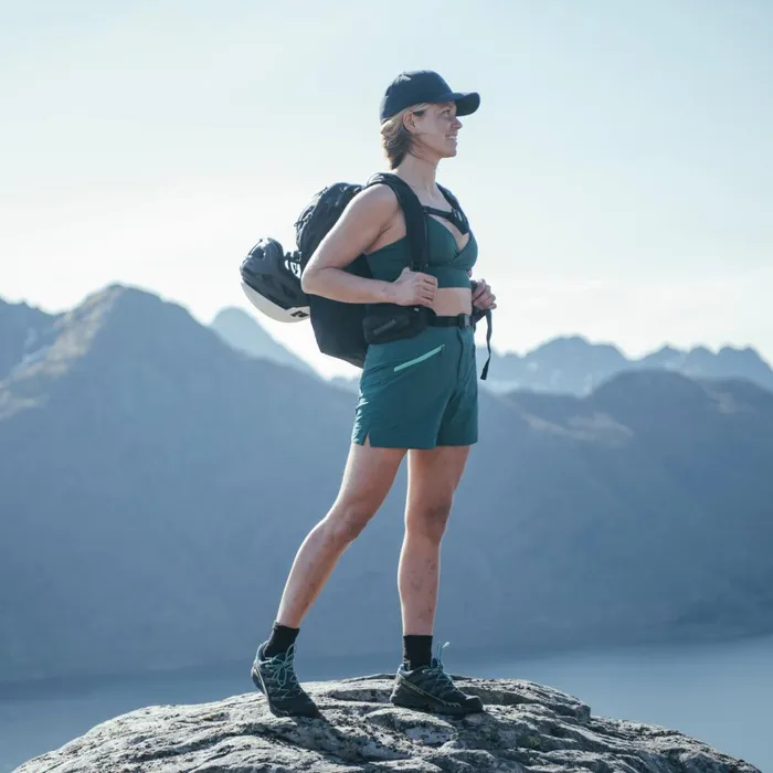 Women Bergans Of Norway Shorts Tind Softshell Shorts Malachite Green