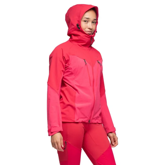 Women Bergans Of Norway Softshell Jackets Tind Softshell Jacket Light Alpine Rose Alpine Rose