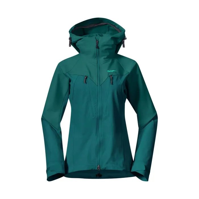 Women Bergans Of Norway Softshell Jackets Tind Softshell Jacket Malachite Green