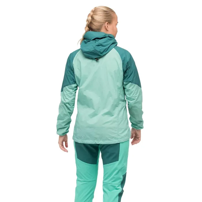 Women Bergans Of Norway Softshell Jackets Tind Windbreaker Anorak Light Malachite Green Malachite Green