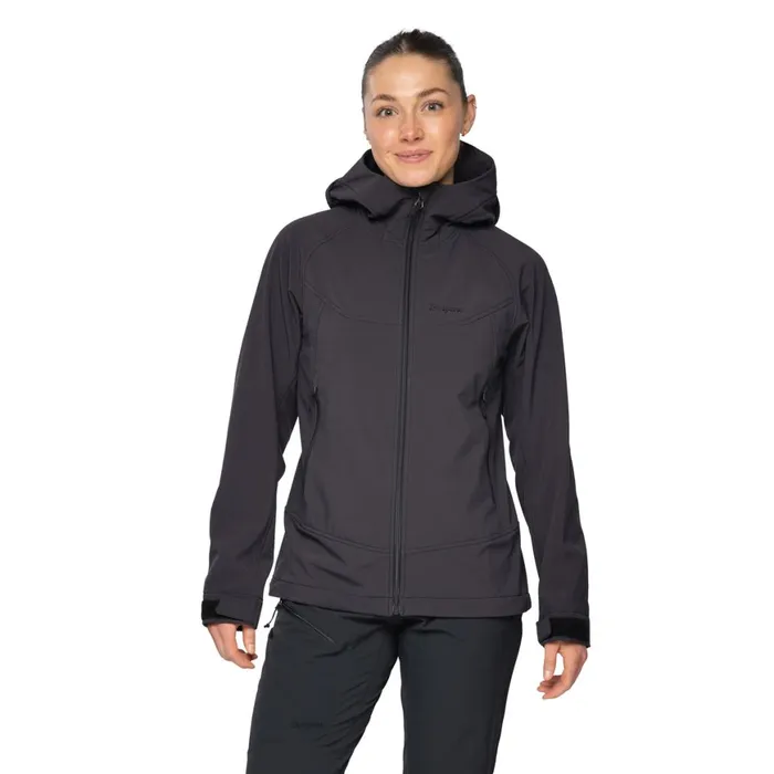 Women Bergans Of Norway Softshell Jackets Vaagaa Softshell Jacket Hood Black