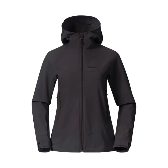 Women Bergans Of Norway Softshell Jackets Vaagaa Softshell Jacket Hood Black