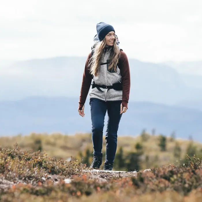Women Bergans Of Norway Softshell Pants Flyen Original Tight Pants Navy Blue
