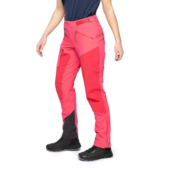 Women Bergans Of Norway Softshell Pants Tind Softshell Pants Light Alpine Rose Alpine Rose