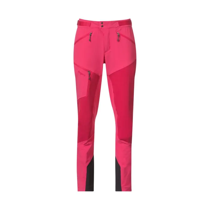 Women Bergans Of Norway Softshell Pants Tind Softshell Pants Light Alpine Rose Alpine Rose