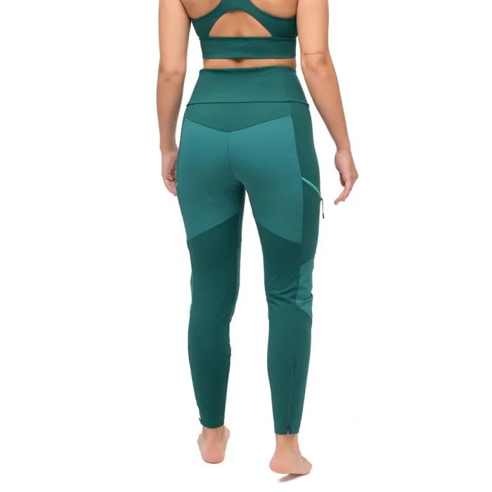 Women Bergans Of Norway Softshell Pants Tind Vertical Rock Tights Malachite Green
