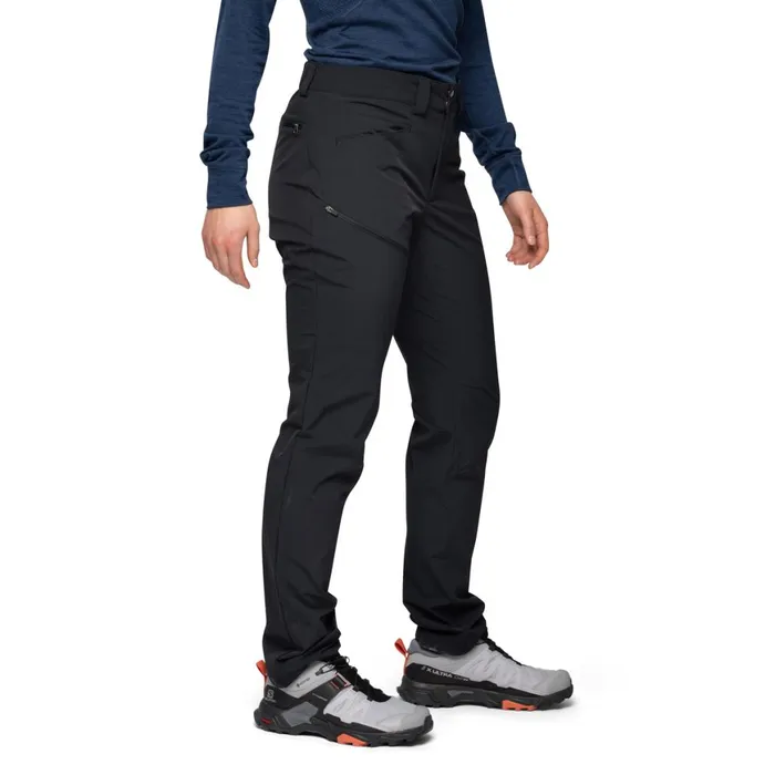 Women Bergans Of Norway Softshell Pants Vandre Light Softshell Pants Black