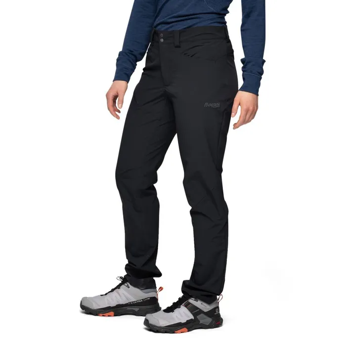 Women Bergans Of Norway Softshell Pants Vandre Light Softshell Pants Black