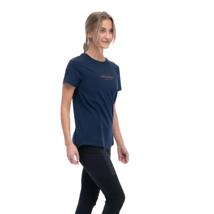 Women Bergans Of Norway TShirts Graphic W Tee Navy Blue
