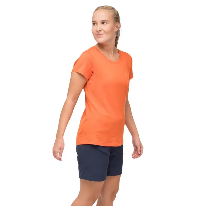 Women Bergans Of Norway TShirts Rabot Mount Wool Tee Alert Orange