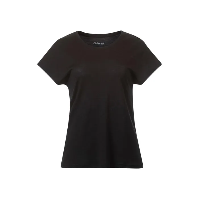 Women Bergans Of Norway TShirts Whenever Merino Tee Black