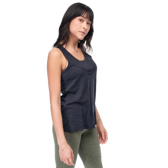 Women Bergans Of Norway Wool TShirts And Tops InnerLight W Singlet Solid Charcoal