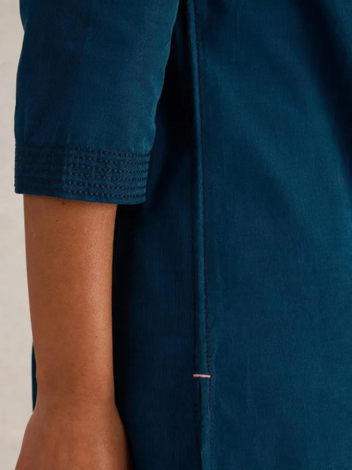 Women Blaire Cord Tunic Dk Teal White Stuff Shirts and Blouses Women Blaire Cord Tunic Dk Teal White Stuff Shirts and Blouses