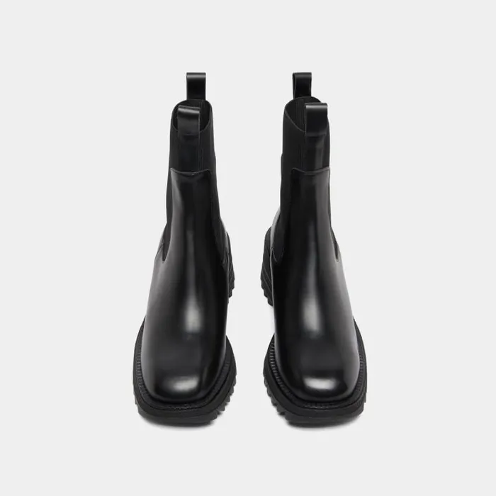 Women Boots With Elastics And Notched Sole Black JONAK Ankle Boots Lowboots