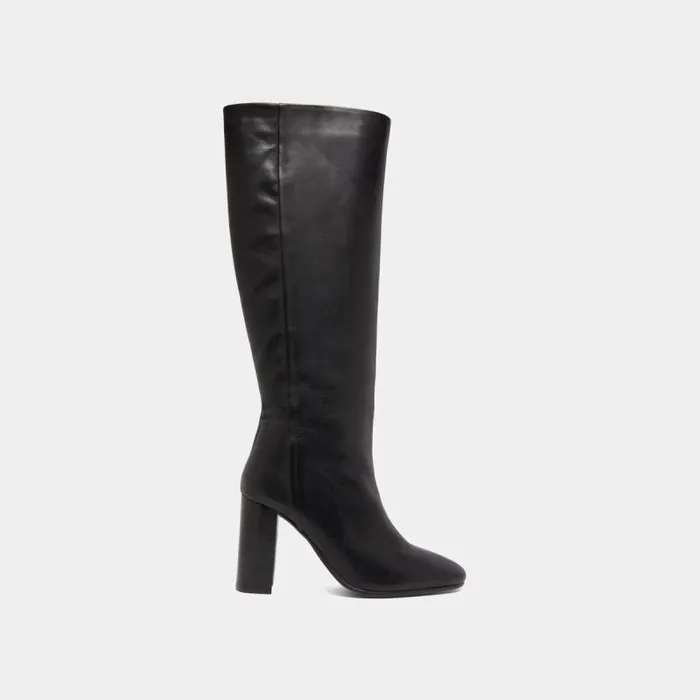 Women Boots With Heels Black JONAK Boots Thighhigh Boots