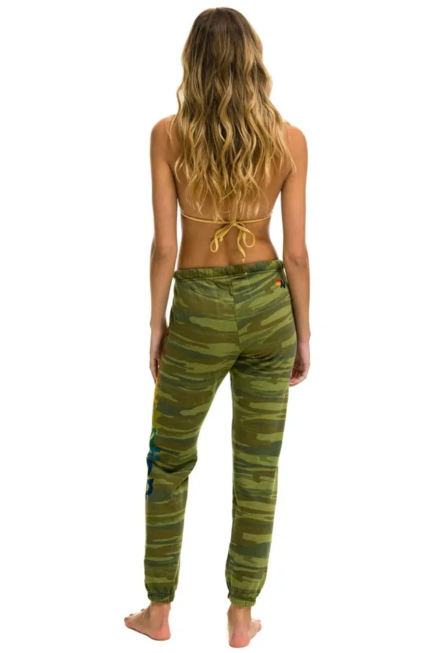 Women Bottoms Aviator Nation AVIATOR NATION SWEATPANTS 8211 CAMO Women Bottoms Aviator Nation AVIATOR NATION SWEATPANTS 8211 CAMO