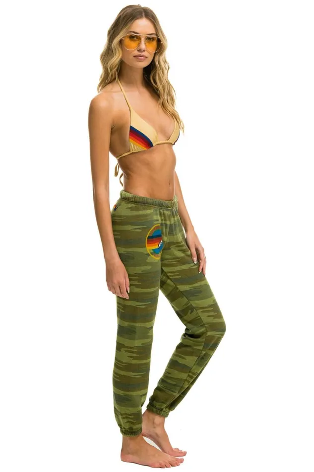 Women Bottoms Aviator Nation AVIATOR NATION SWEATPANTS 8211 CAMO Women Bottoms Aviator Nation AVIATOR NATION SWEATPANTS 8211 CAMO
