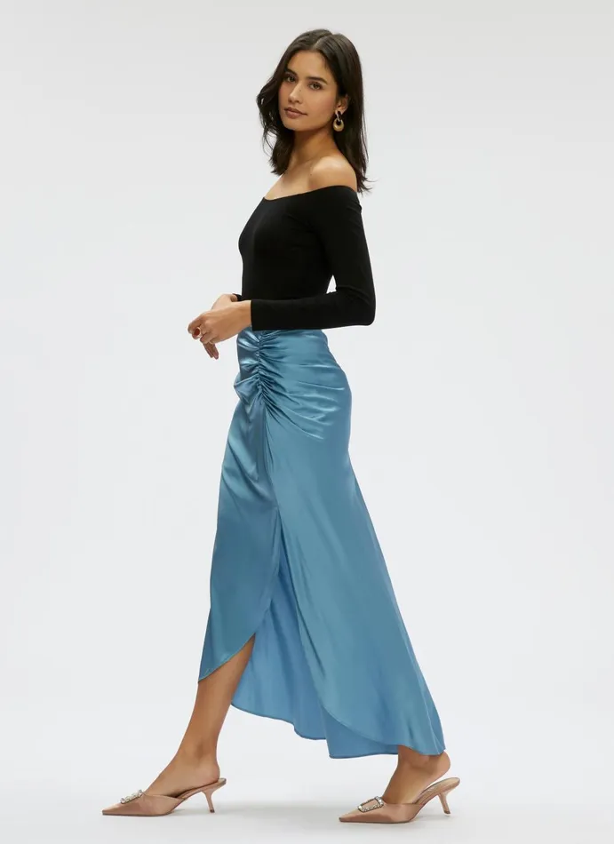 Women Bottoms Robert Graham TATUM SKIRT Steel