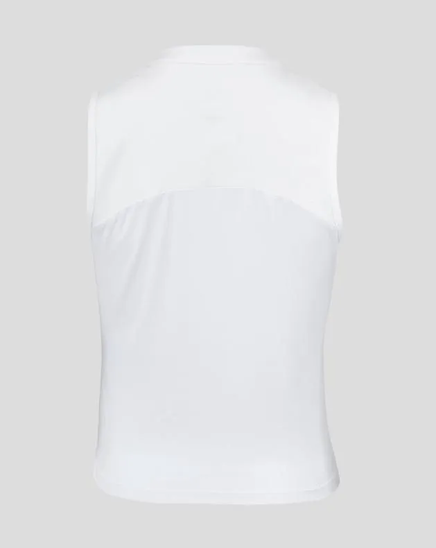 Women Castore Tops WoWhite AMC Melbourne Performance Aero Zip Tank