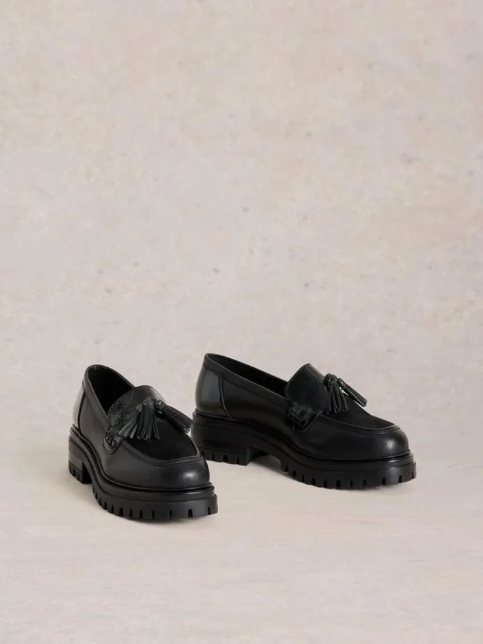Women Charlie Chunky Loafer Black Multi White Stuff Shoes Women Charlie Chunky Loafer Black Multi White Stuff Shoes