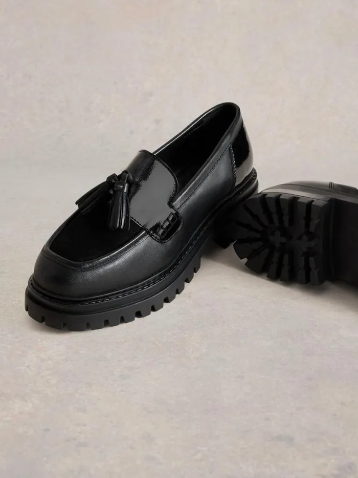 Women Charlie Chunky Loafer Black Multi White Stuff Shoes Women Charlie Chunky Loafer Black Multi White Stuff Shoes