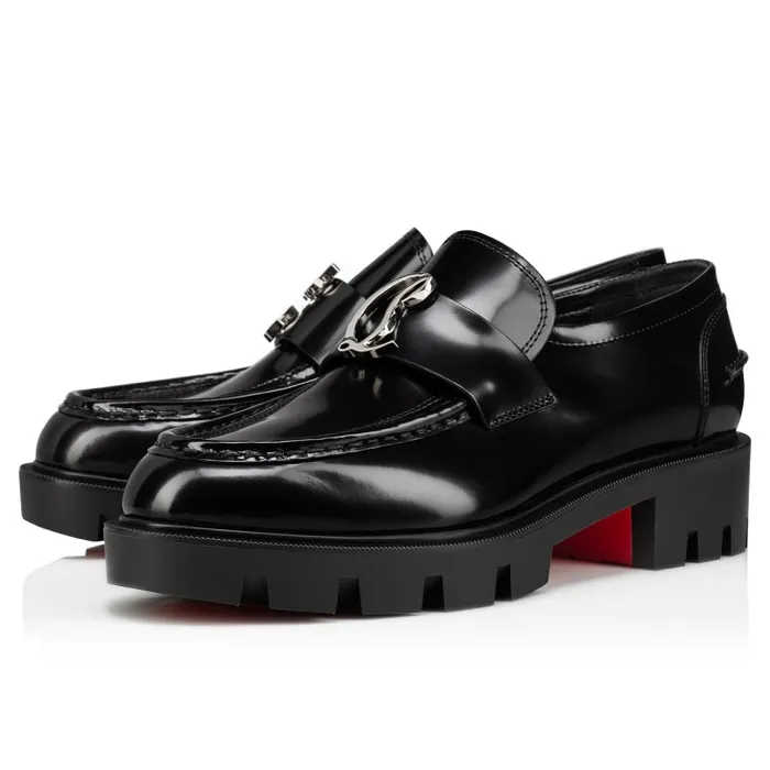 Women CL Moc Lug Loafers 8211 Abrasivato Calf Leather 8211 Black Christian Louboutin Flats and Loafers Women CL Moc Lug Loafers 8211 Abrasivato Calf Leather 8211 Black Christian Louboutin Flats and Loafers